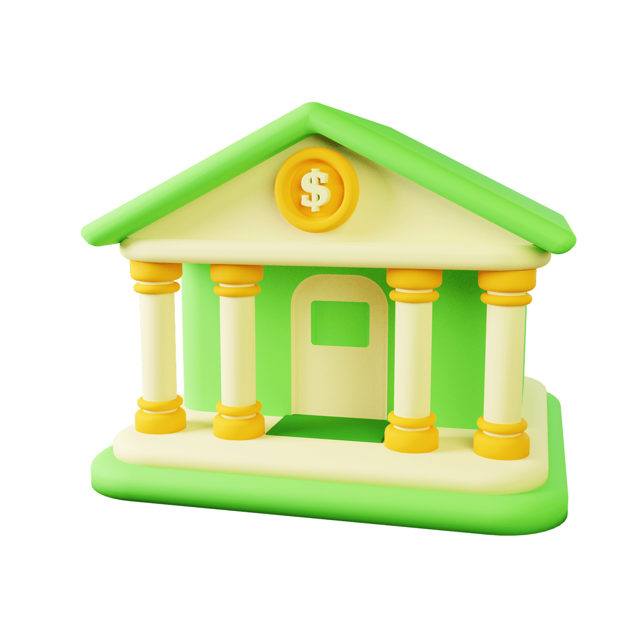 金融货币储蓄3D图标模型