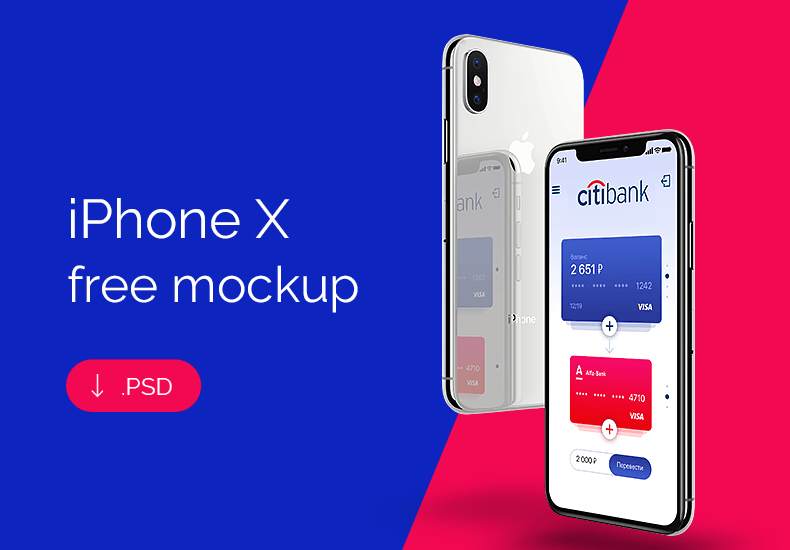 免费iPhone X Mockup PSD下载