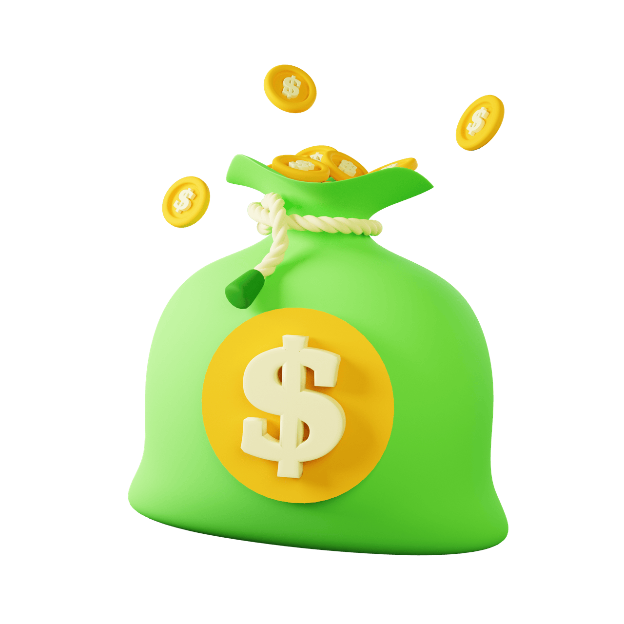 金融货币储蓄3D图标模型