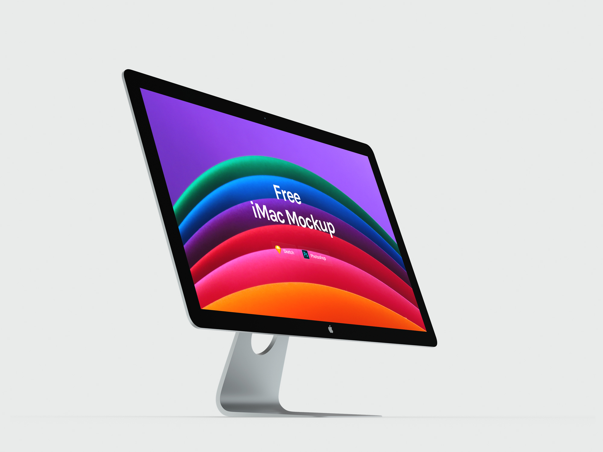 免费iMac免费包装模板样机mockup插图1
