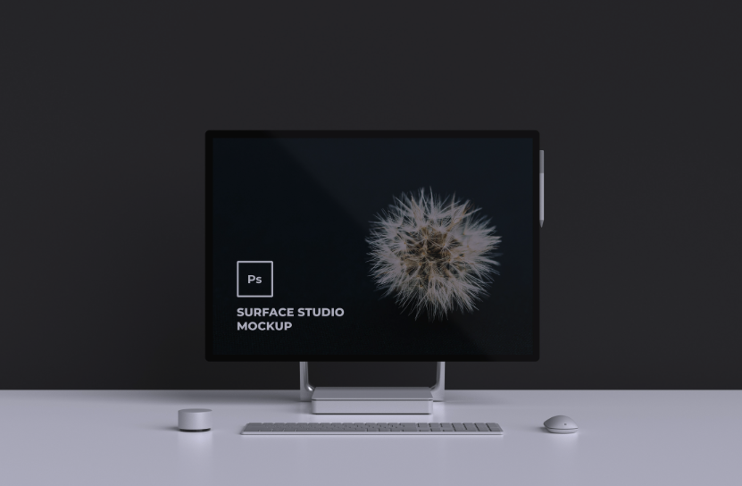 免费Surface Studio Mockup，电脑样机mockup插图