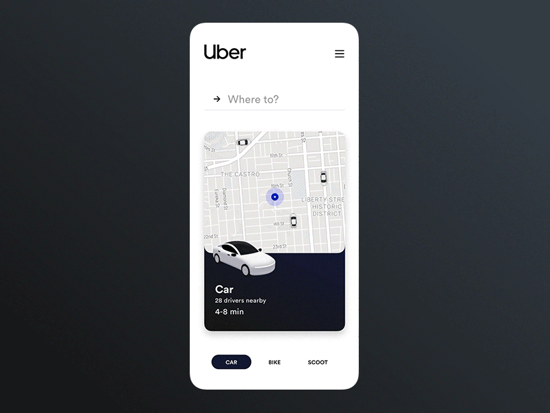 免费打车类APP仿Uber UI素材源文件下载插图1