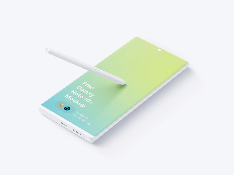 免费Samsung Galaxy Note 10 Plus 样机素材下载