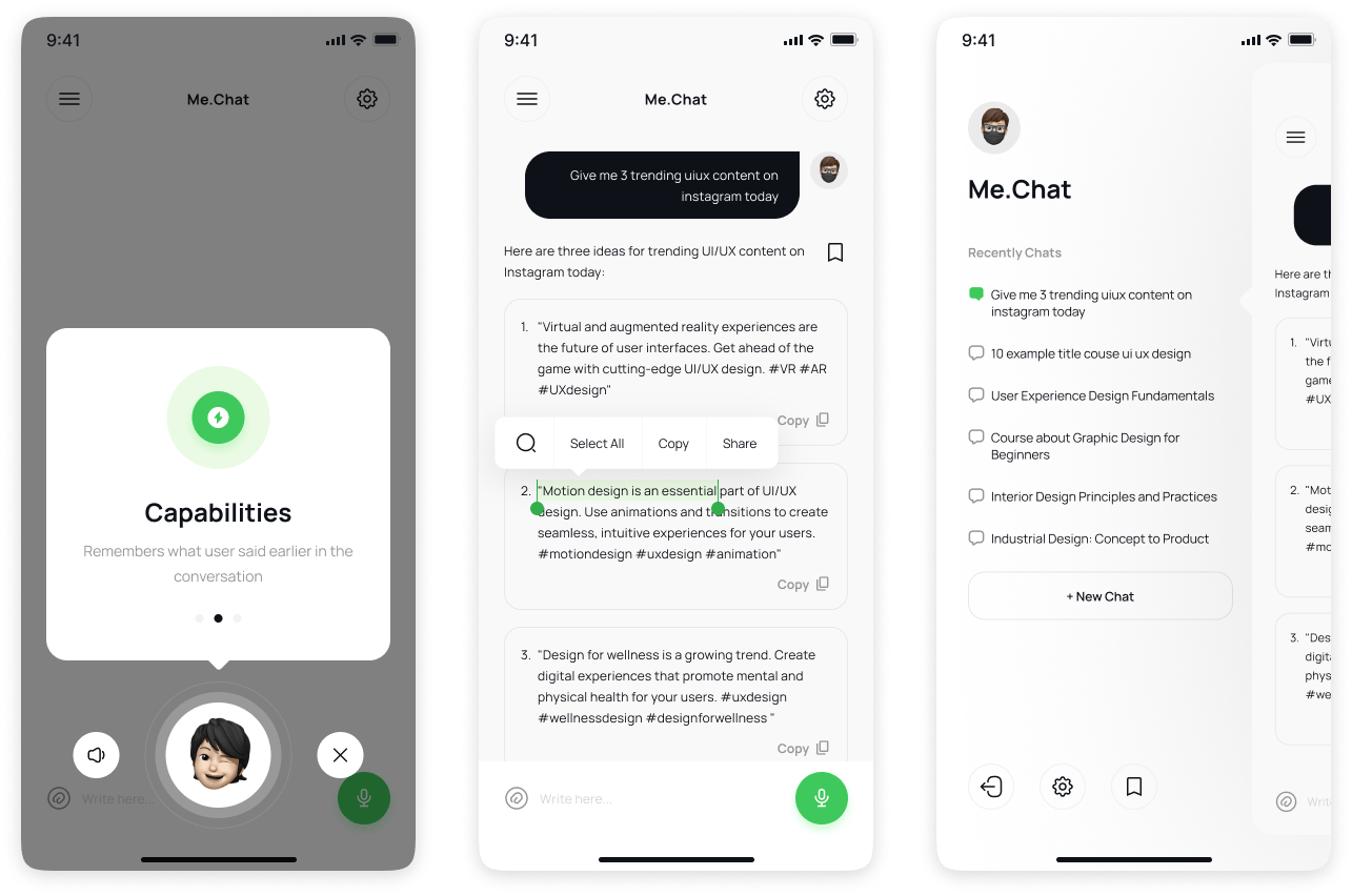 AI智能助手app UI 设计素材下载fig格式