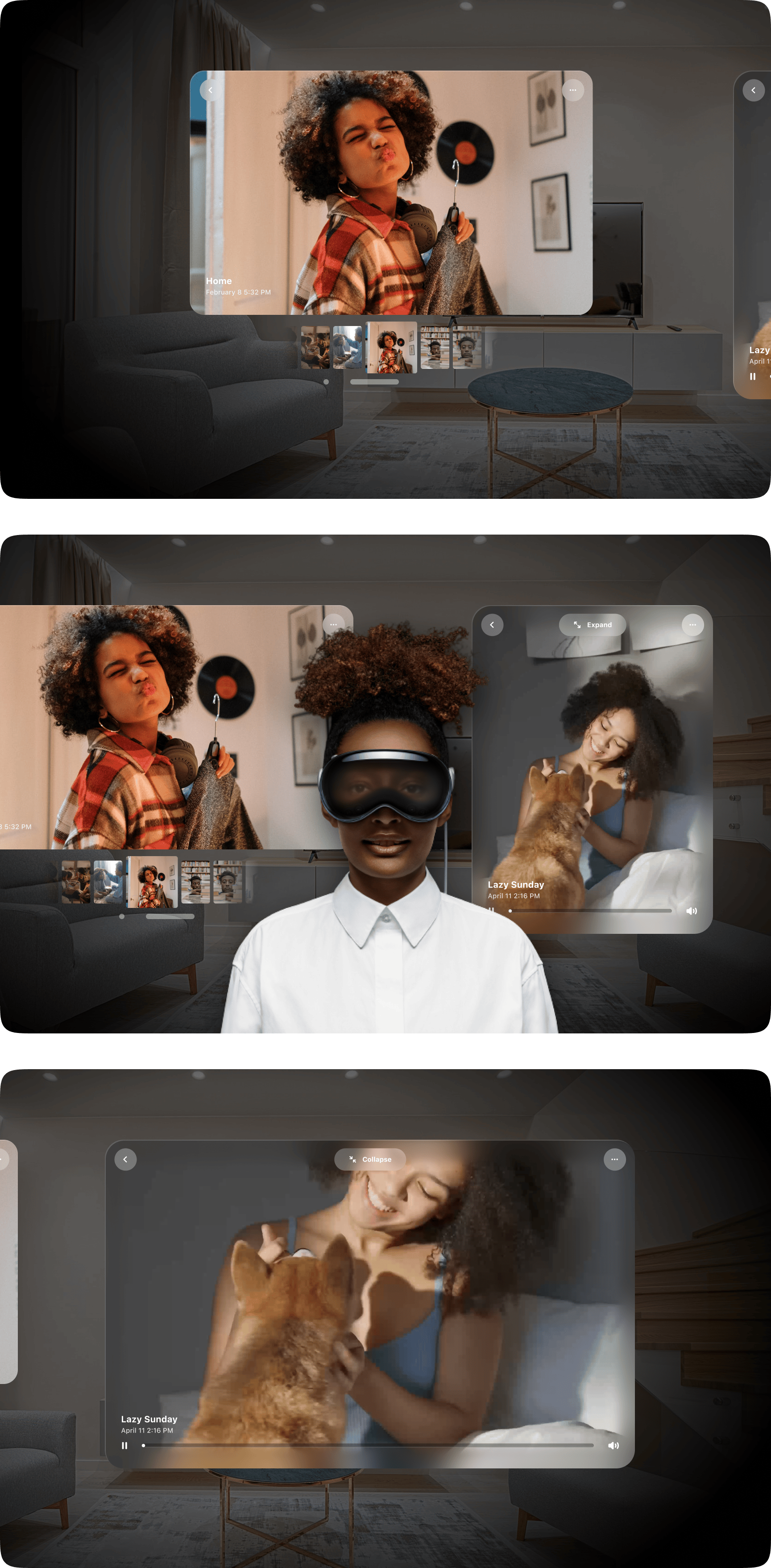 Apple VIsion Pro 动态交互效果设计