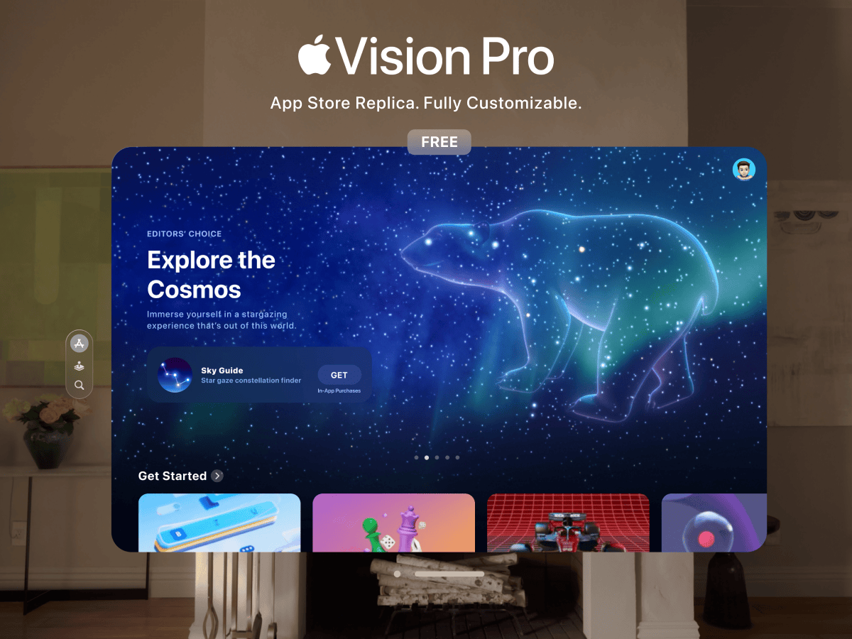 Apple Vision Pro figma素材下载