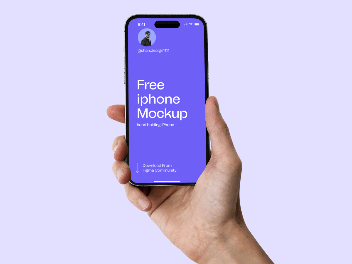精品手持iPhone 14样机模板源文件下载