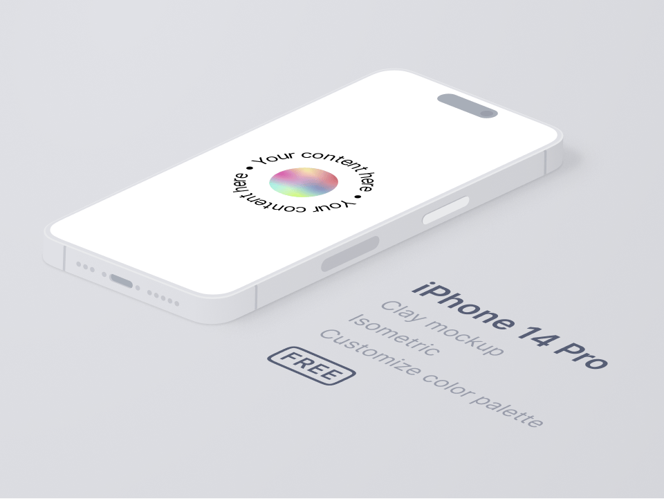 2.5d精选iPhone 14 Pro 样机源文件下载
