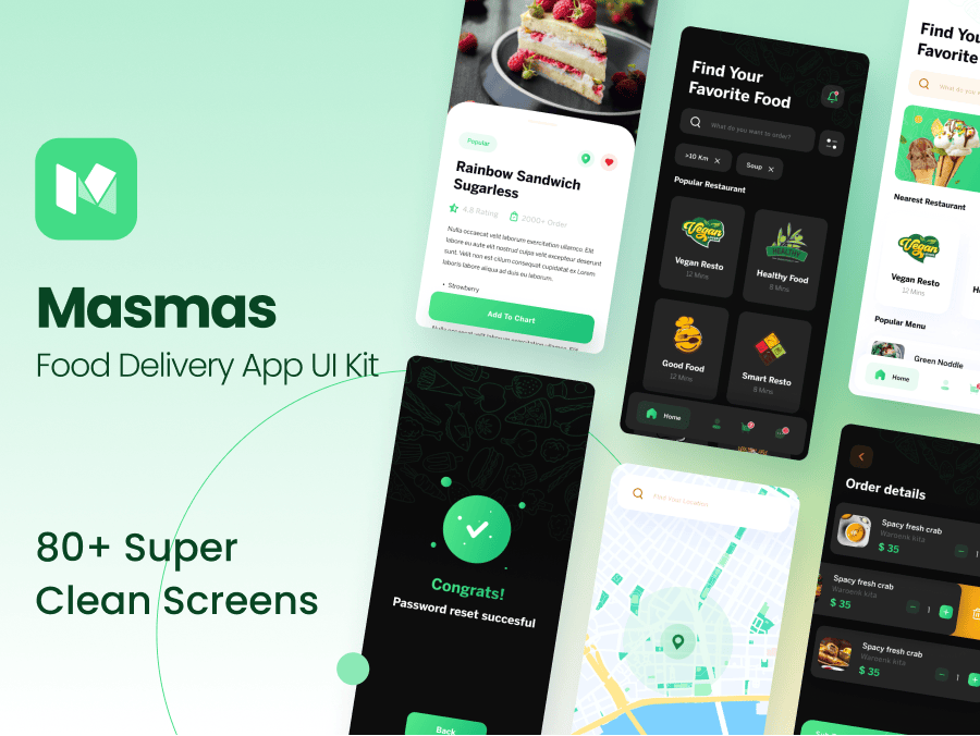Masmas 明暗2套外卖app figma素材下载