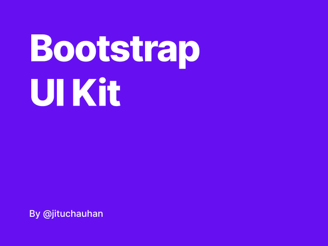 Bootstrap UI Kit设计系统 figma素材下载
