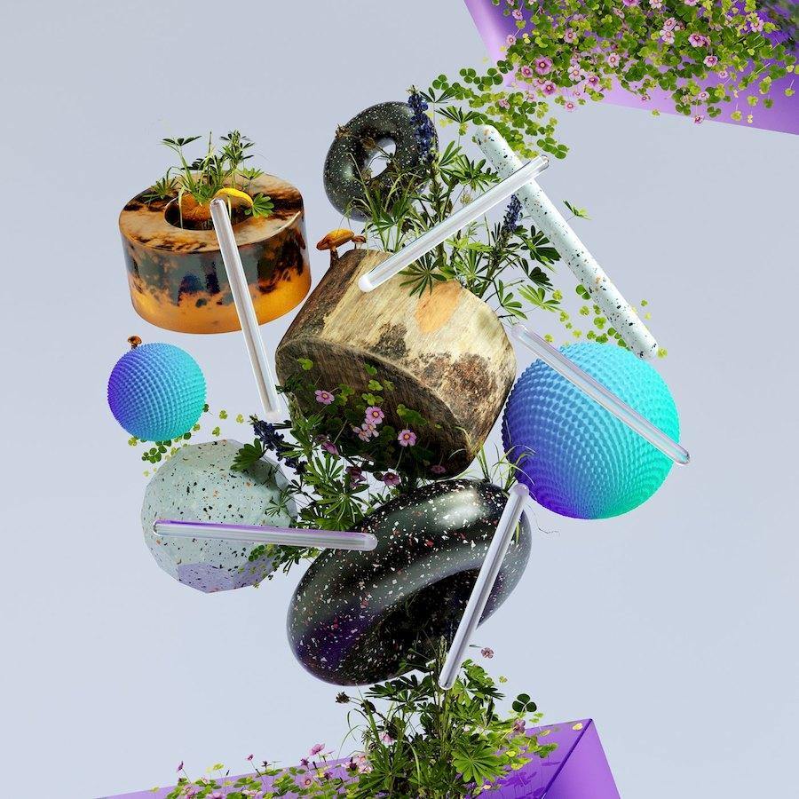 清新自然的3D立体插画设计欣赏