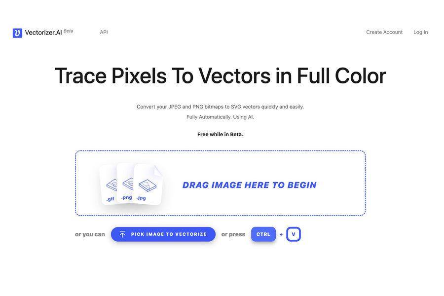 Midjourney生成插画转为SVG矢量图形的ai神器 - Vectorizer.AI