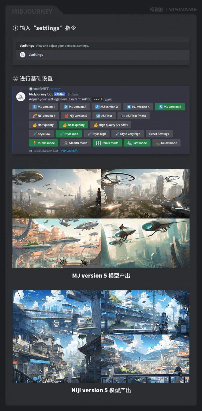 Midjourney Ai绘画工具进阶教程 - 常用高效指令使用技巧