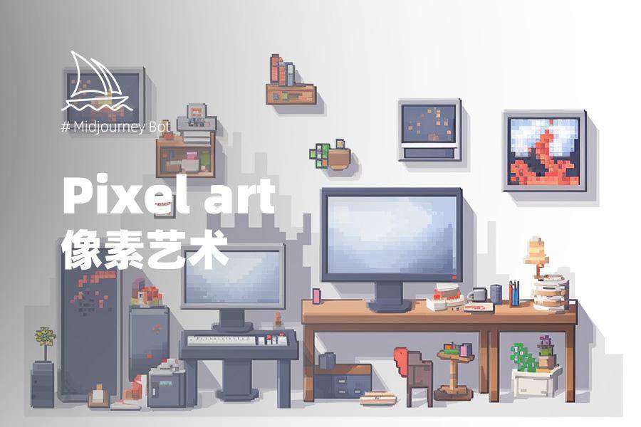 Midjourney风格描述关键词：Pixel 像素艺术