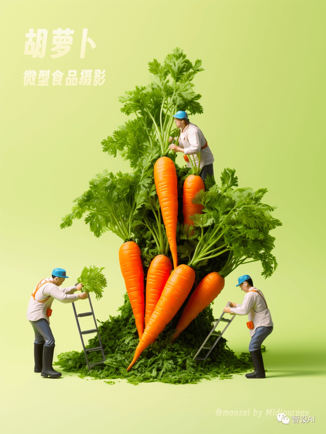 【AIGC】Midjourney 微型食品摄影
