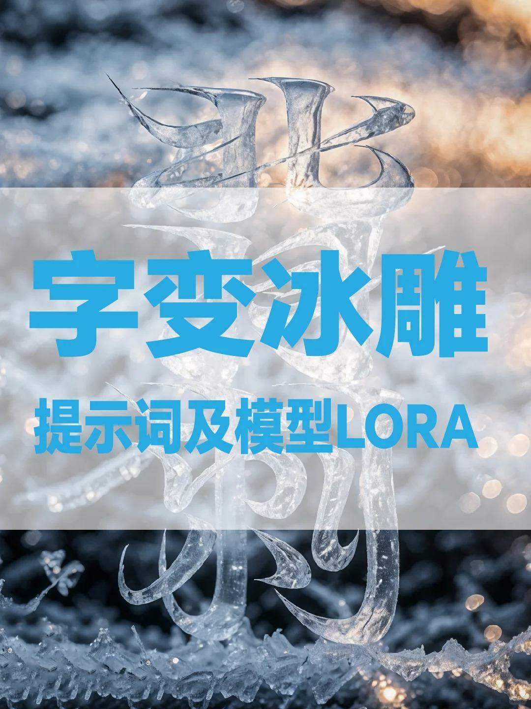 AI造字字变冰雕效果之背刺字体设计!
