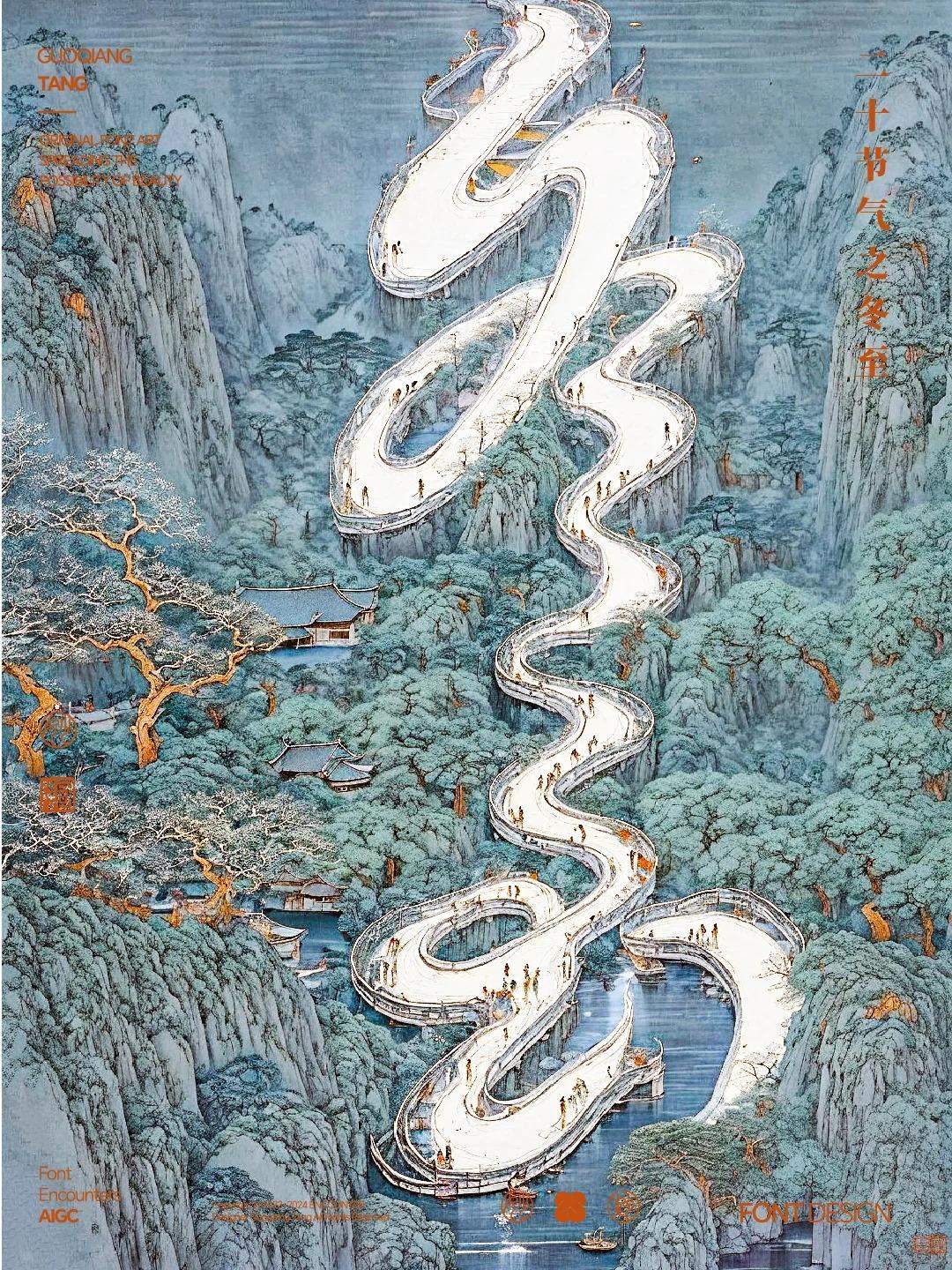 字入国风，24节气冬至字体设计！