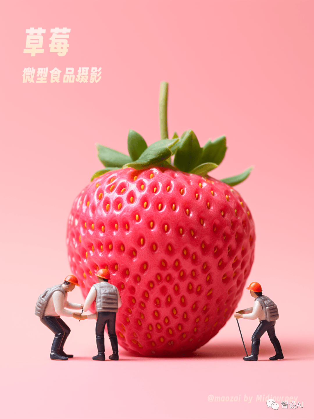 【AIGC】Midjourney 微型食品摄影