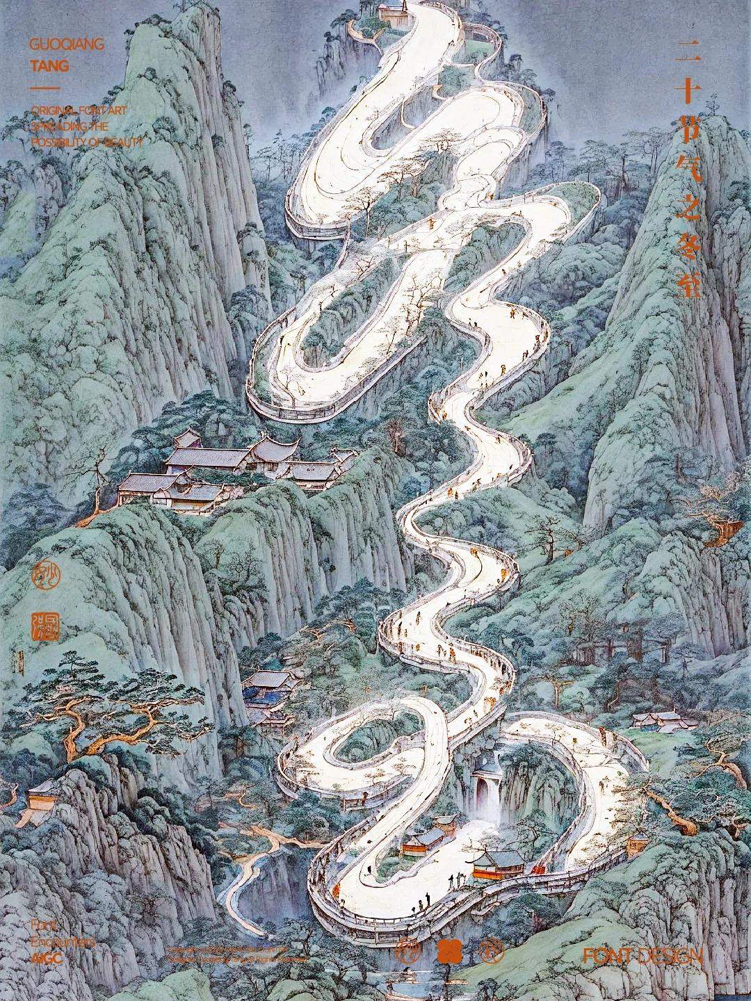 字入国风，24节气冬至字体设计！