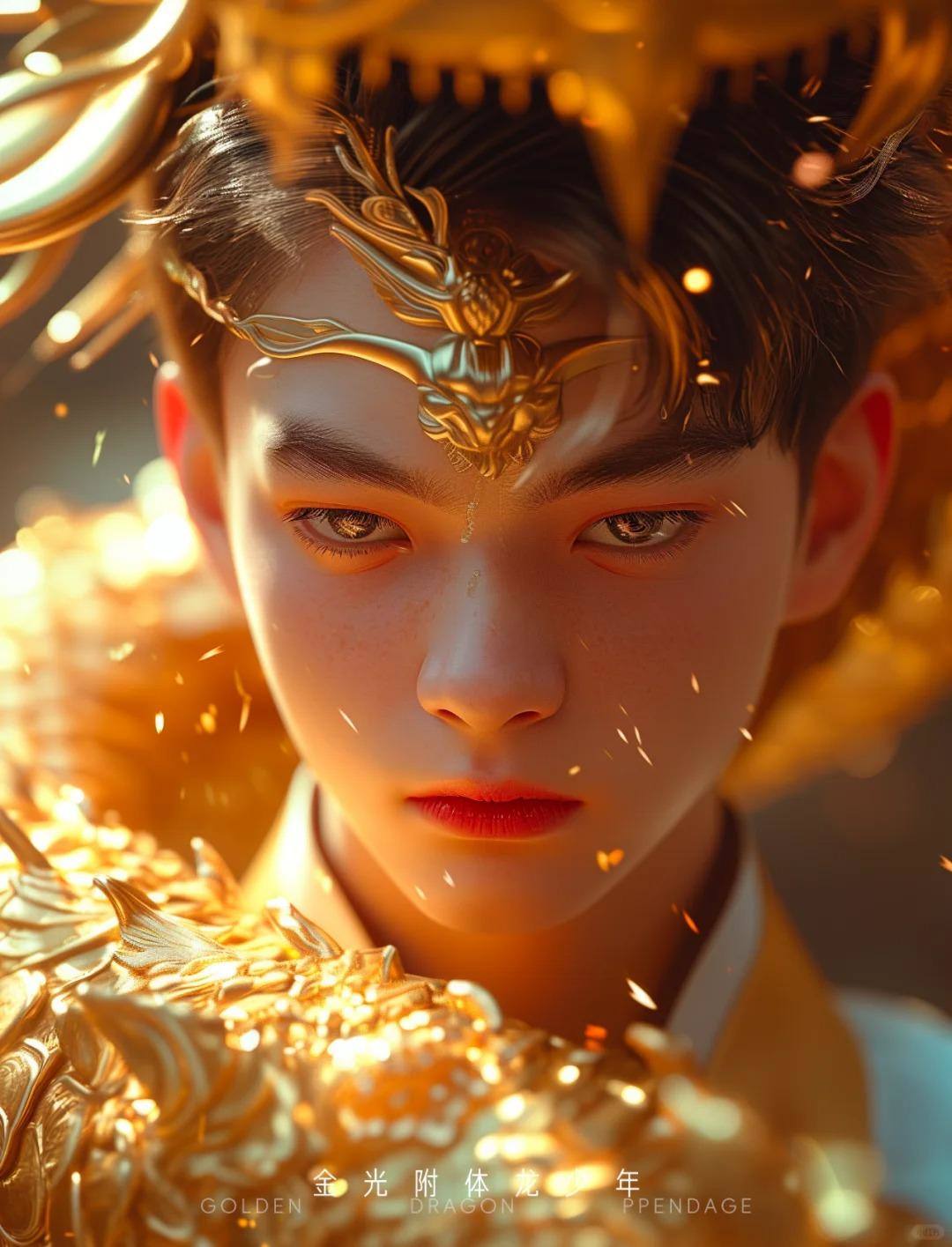 金光附体的混血少年真养眼