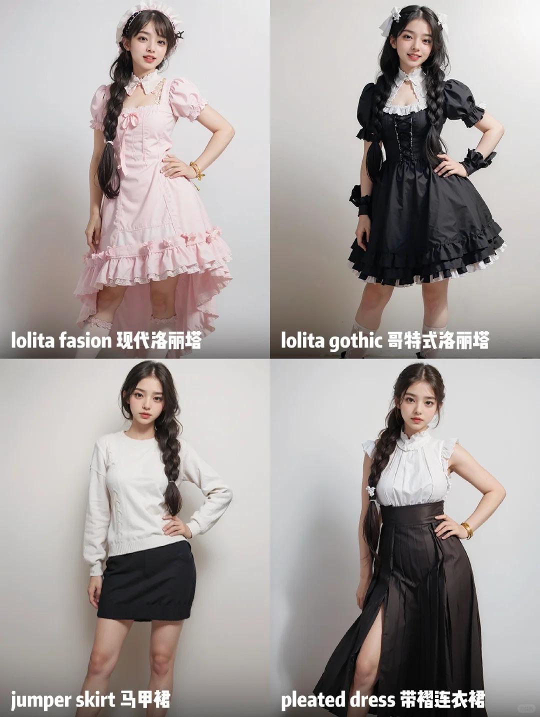 AIGC｜stable diffusion 衣服穿搭提示词2