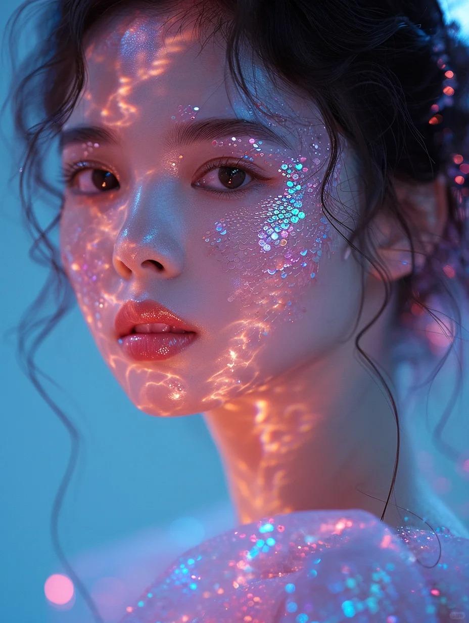 Midjourney v6｜绝美珠光少女3✨