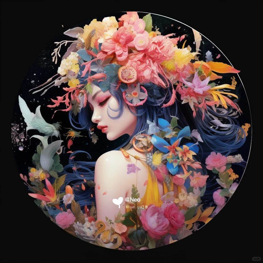 花间少女自在风姿