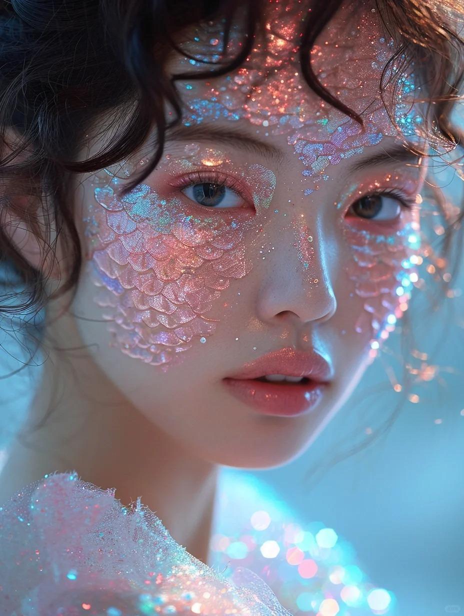 Midjourney v6｜绝美珠光少女4✨