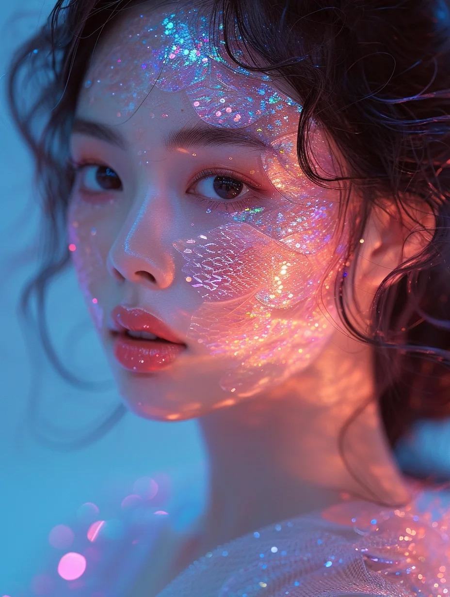 Midjourney v6｜绝美珠光少女3✨
