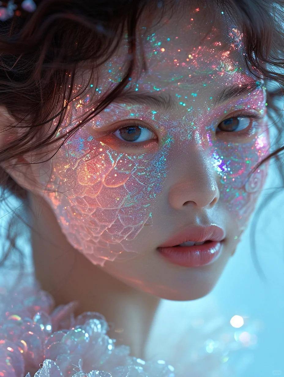 Midjourney v6｜绝美珠光少女4✨