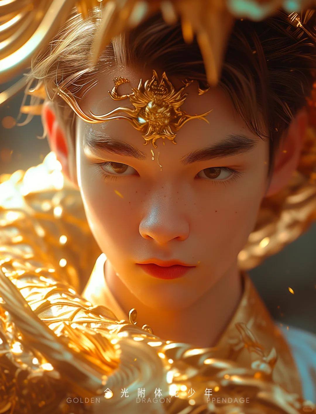 金光附体的混血少年真养眼