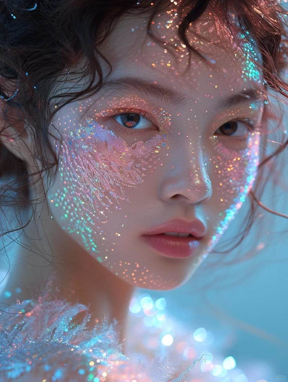 Midjourney v6｜绝美珠光少女4✨