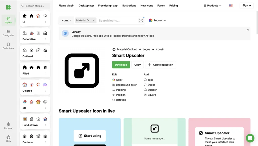 Icons8 Smart Upscaler Icons8 Smart Upscaler