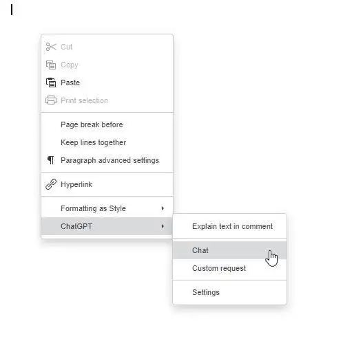 在 ONLYOFFICE 中使用 ChatGPT 插件