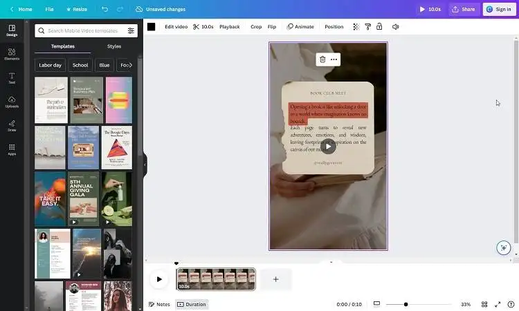 编辑生成的视频并添加自己的徽标和其他资产