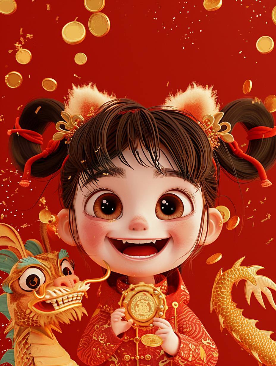 新春送喜,见龙发财