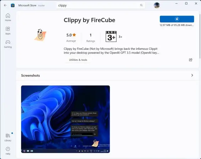 搜索安装 Clippy by FireCube