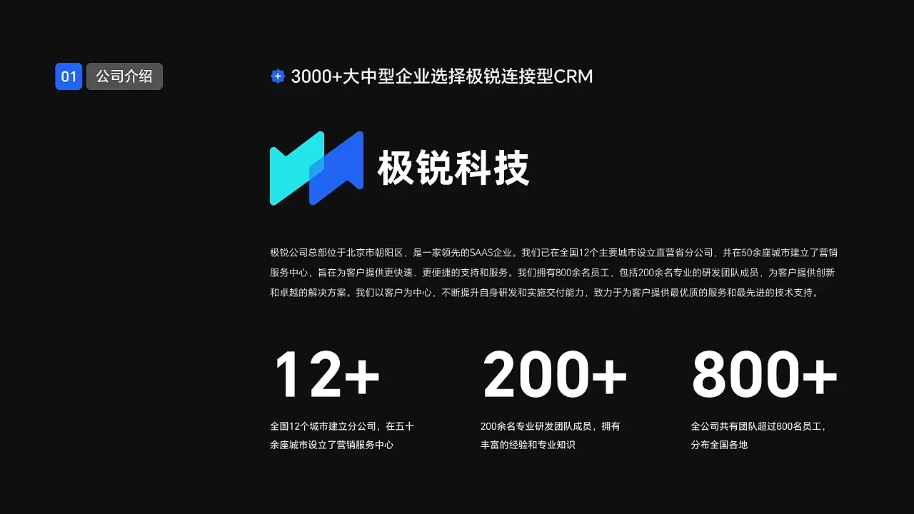 极锐科技连接型 CRM 系统【企业官网+B端+APP】
