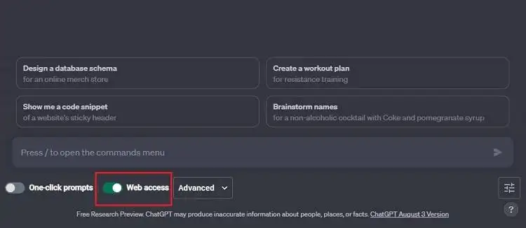 WebChatGPT 联网开关