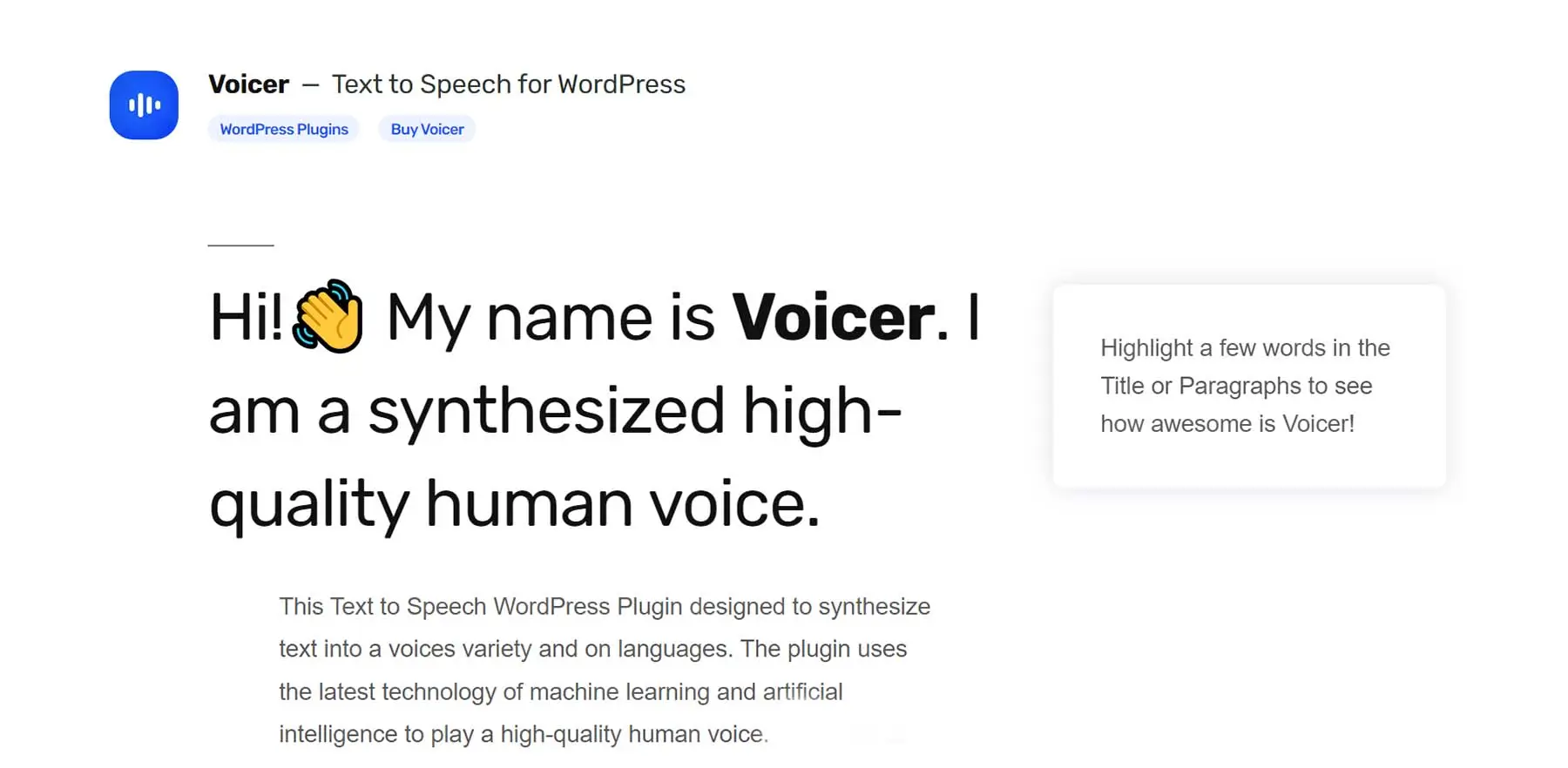 Voicer