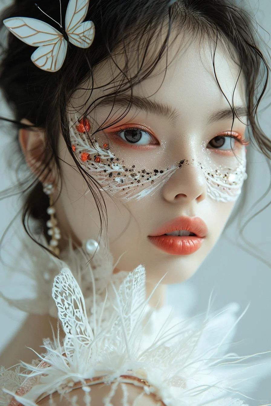 Midjourney V6｜蝴蝶妆?2