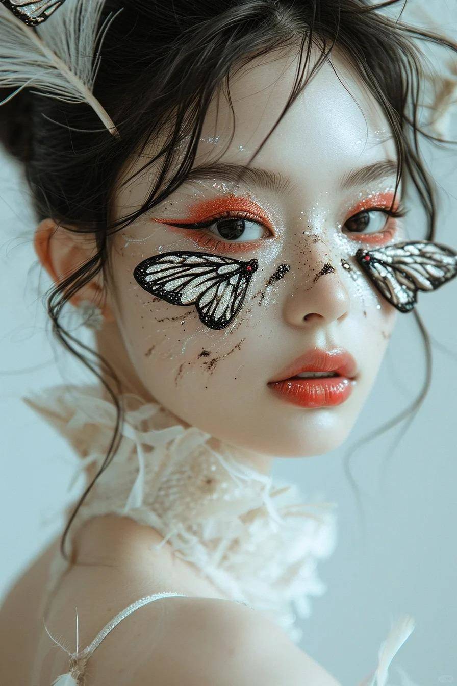 Midjourney V6｜蝴蝶妆?2
