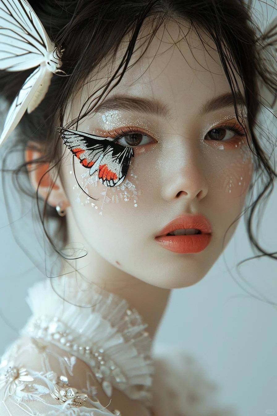 Midjourney V6｜蝴蝶妆?2