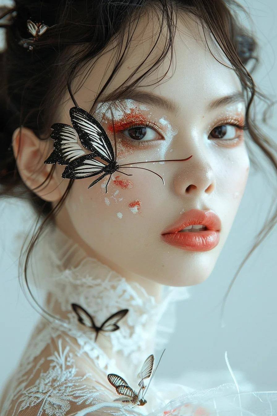 Midjourney V6｜蝴蝶妆?2
