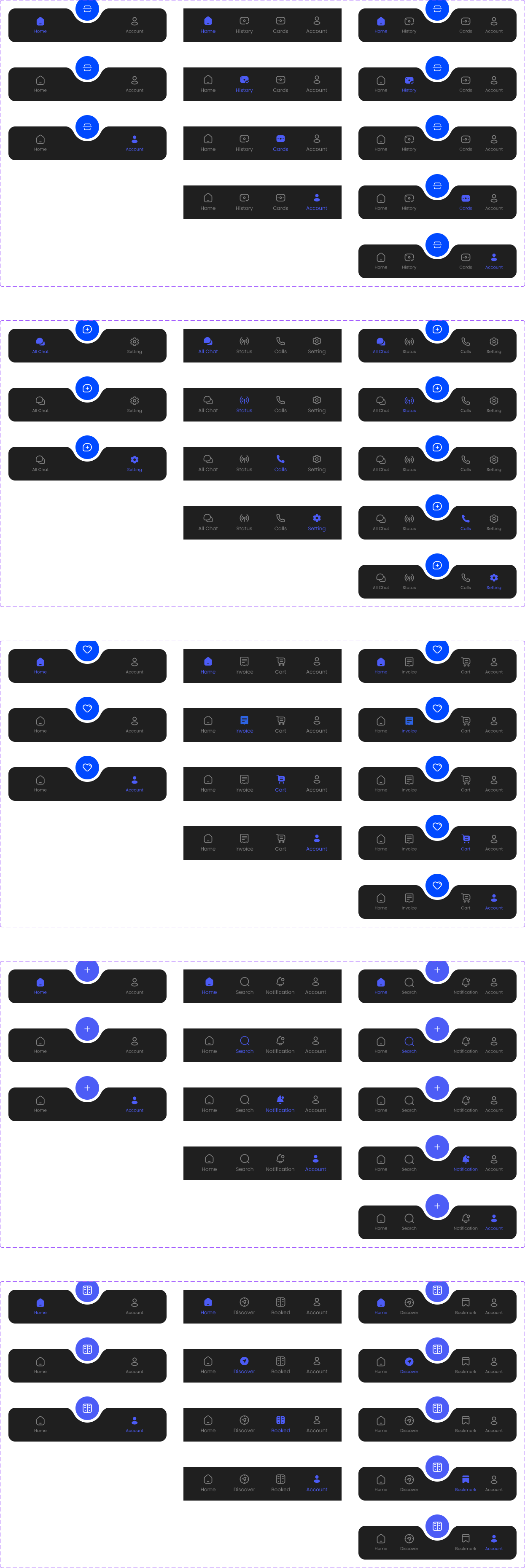 app 小程序底部导航UI