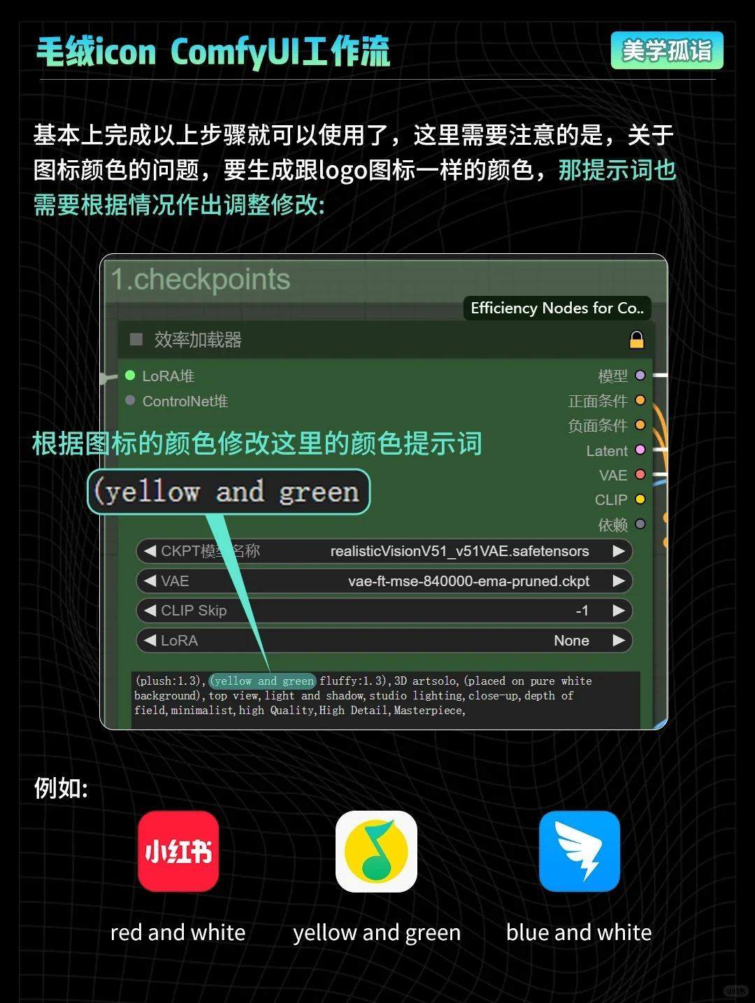 AIGC | 一键毛绒绒ICON工作流