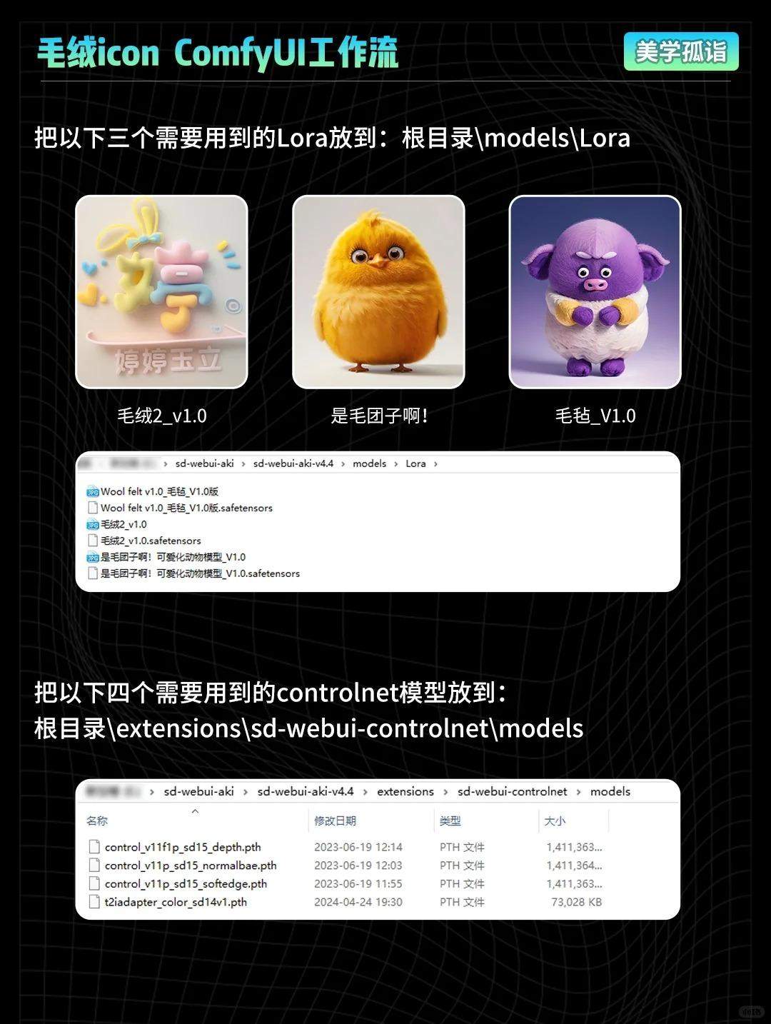 AIGC | 一键毛绒绒ICON工作流