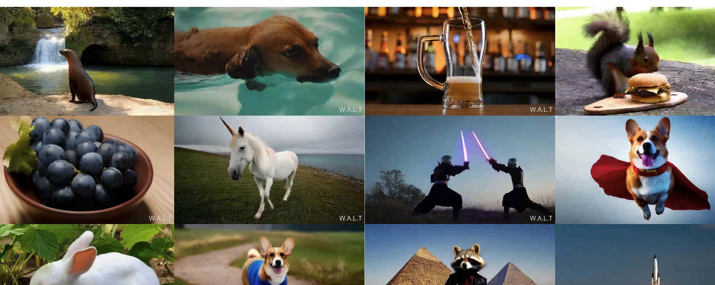 W.A.L.T：谷歌与李飞飞团队的突破性视频生成技术插图