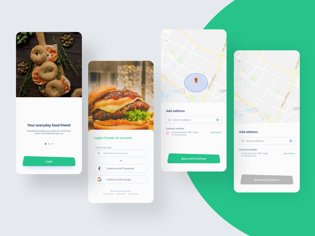 美食餐饮app登录注册figma免费素材下载插图