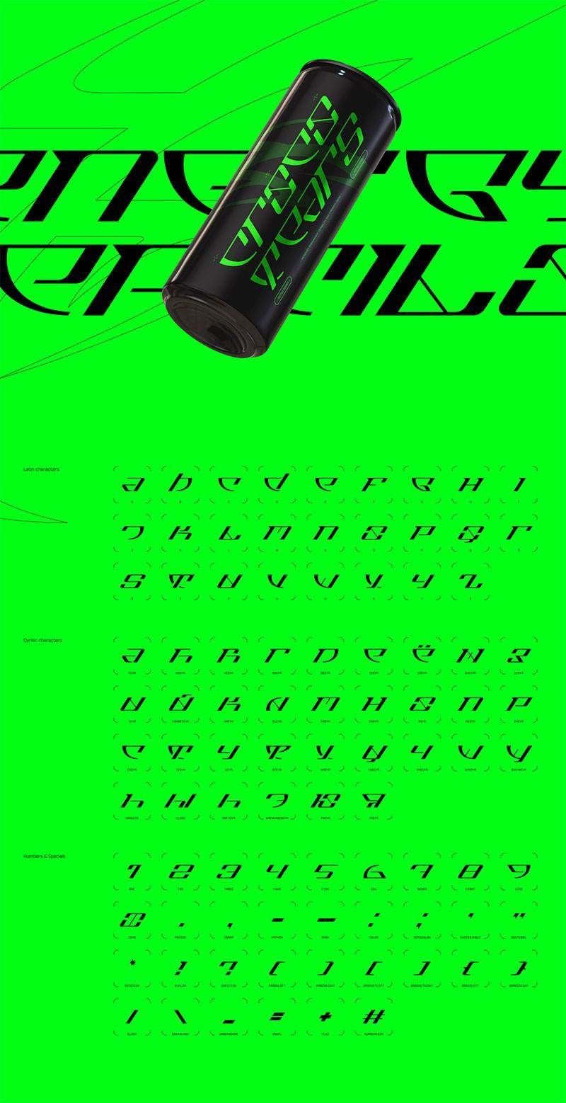 Croco Tears 运动时尚英文字体，免费可商用 设计素材 第5张